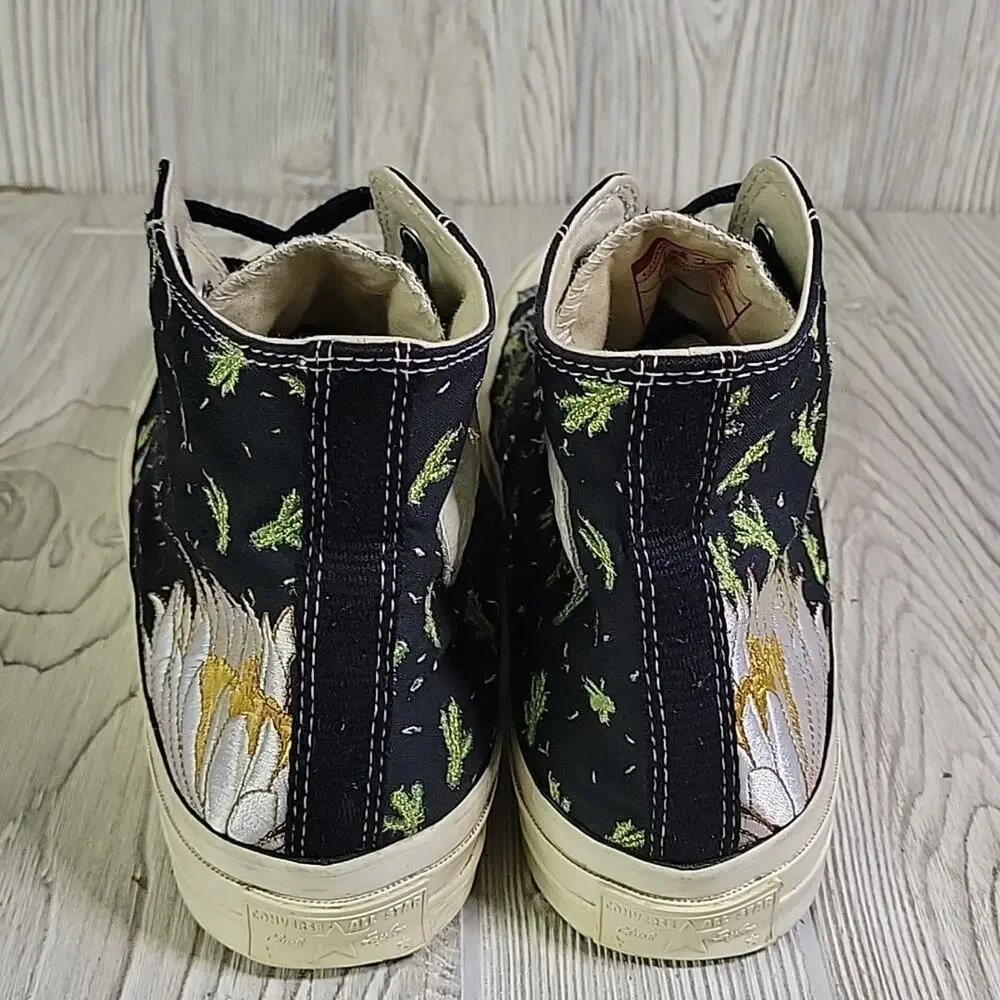 Converse Chuck 70 Prep Embroidery High Cactus Sneakers Mens 9.5 Womens 11.5 - Picture 6 of 14